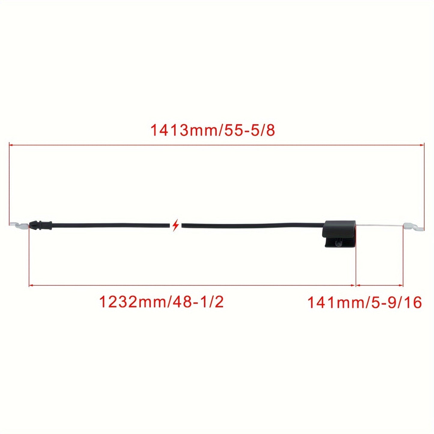 582991501 Control Cable for Husqvarna Poulan Craftsman Weed Eater Control Shut Off Cable Push Mower