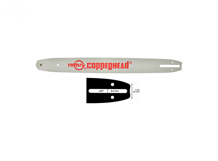 Rotary 9112118 180SDEA041 Fits Oregon 18" 3/8 Lp .050 Consumer Bar