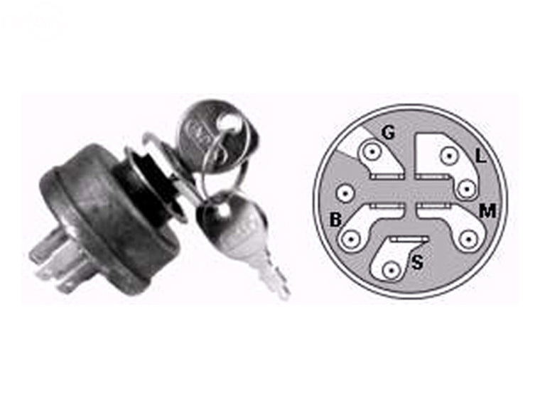 Rotary 9158 2703 Fits Westwood Ignition Switch Kit