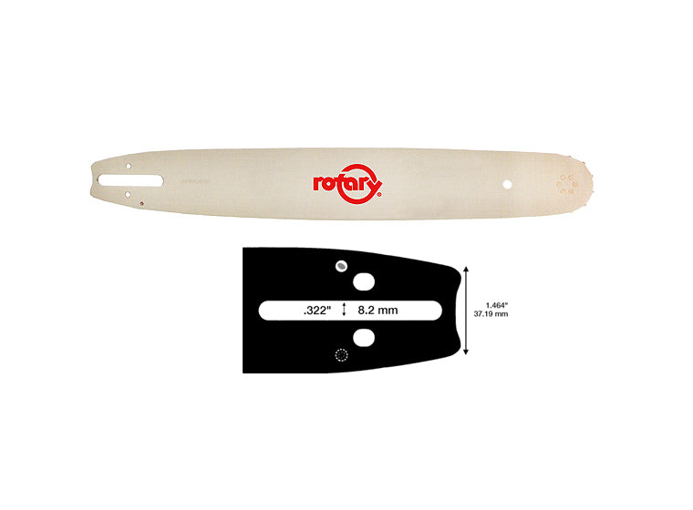 Rotary 9532516 160RNDK095 Fits Oregon 16" 3/8 Std .050 Pro S Bar