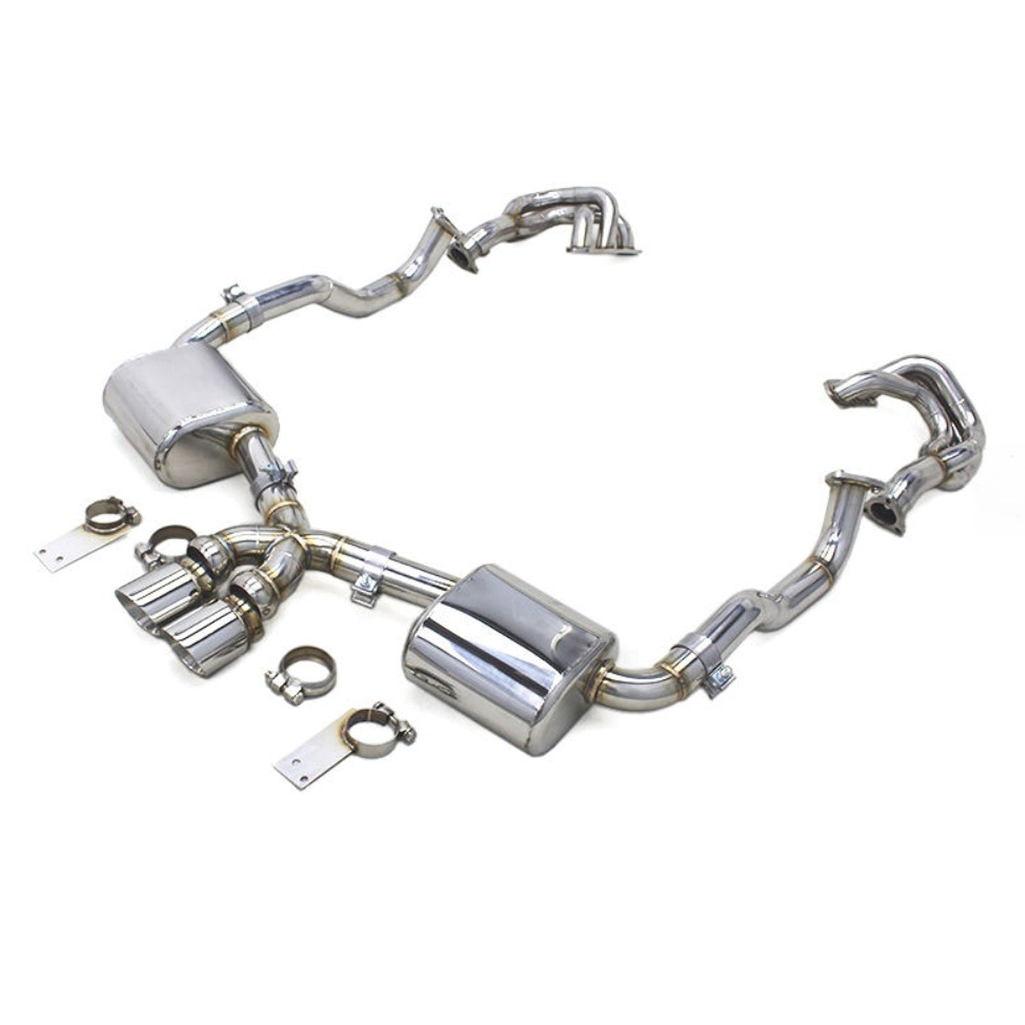Stainless Valved Catback Exhaust for Porsche Boxster S Cayman S 987 987.1