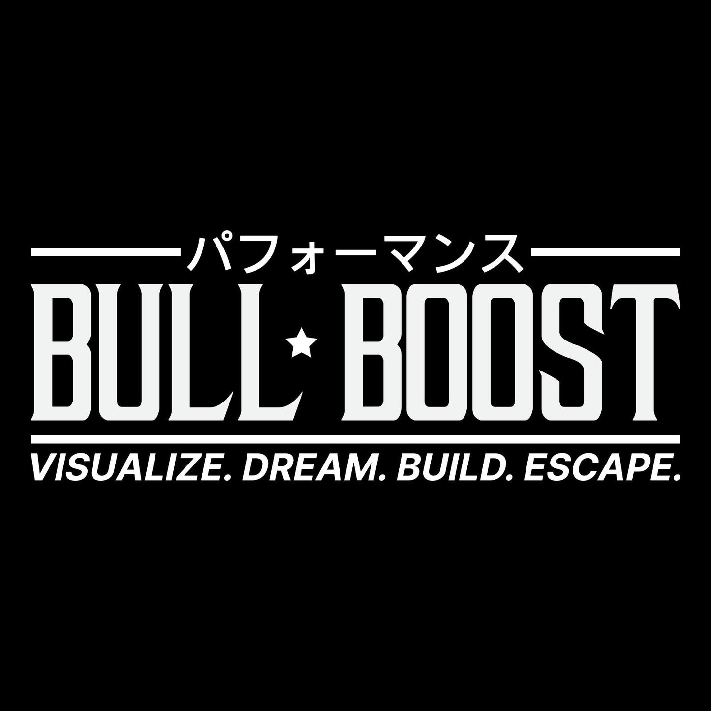 Bull Boost Visualize Vinyl Window Sticker - XL Slap