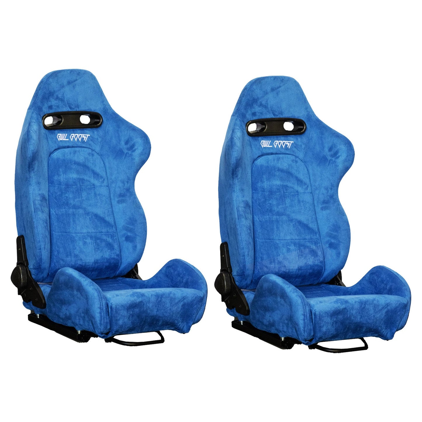Miami Blue Universal Adjustable Black Luxury Racing SR3 Style Alcantara Seat