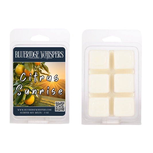 Citrus Sunrise Soy Wax Melts – Uplifting Orange & Grapefruit Scent