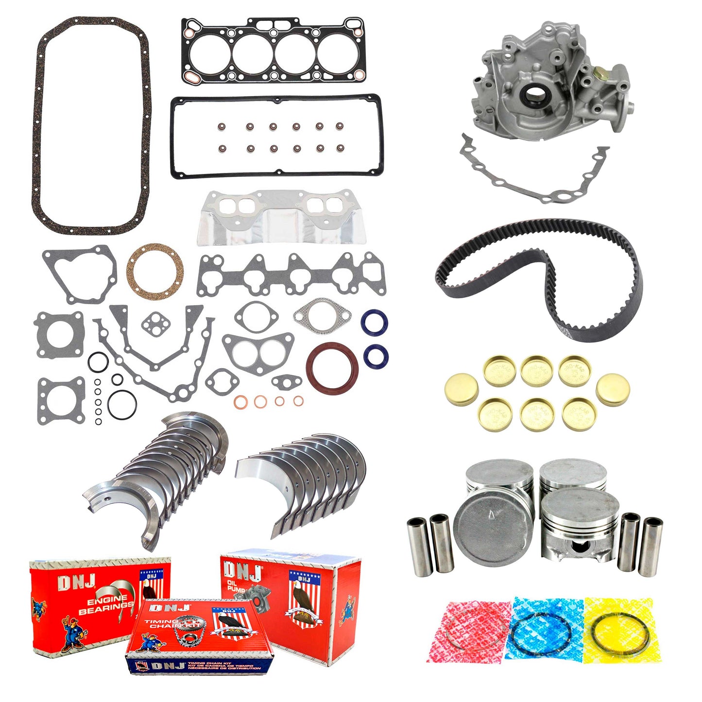 Master Engine Rebuild Kit 1991-1995 Dodge,Eagle,Mitsubishi,Plymouth 1.5L