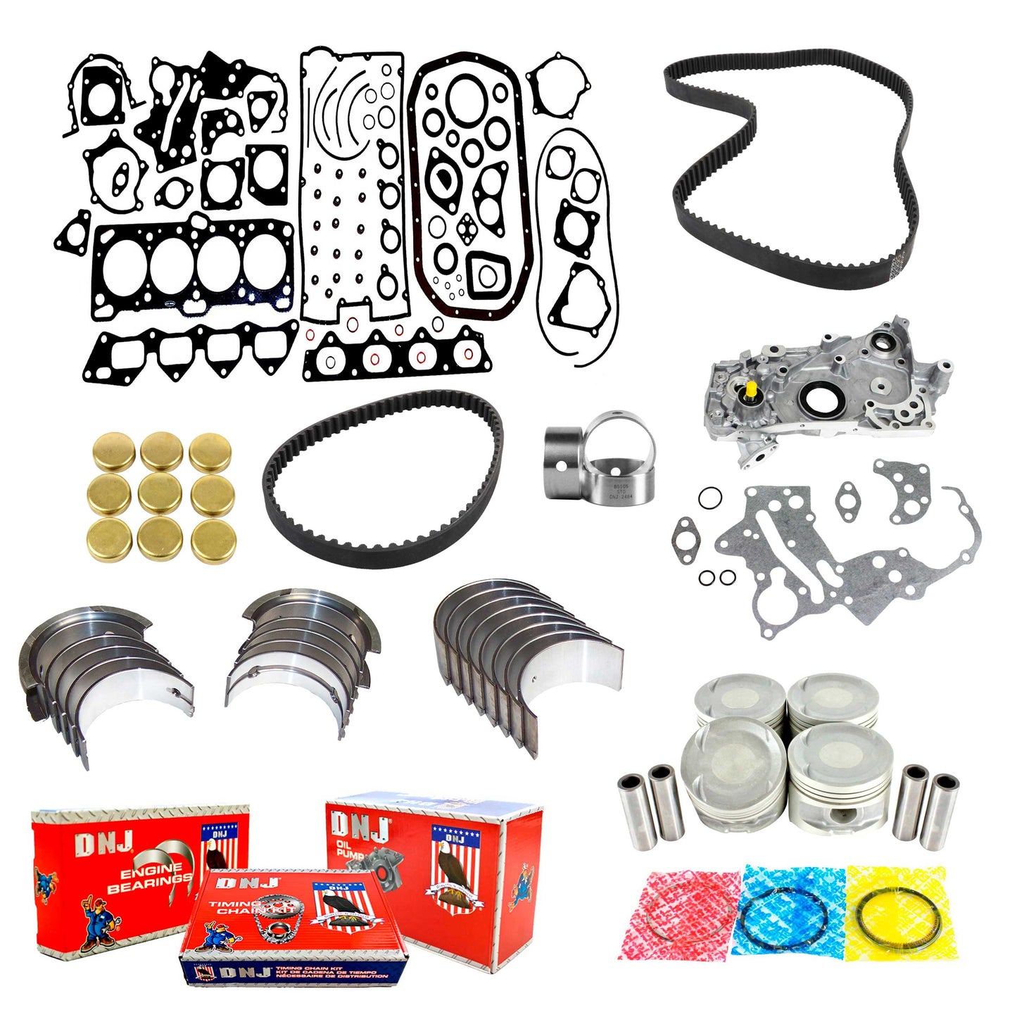 Master Engine Rebuild Kit 1989-1994 Eagle,Hyundai,Mitsubishi,Plymouth 2.0L