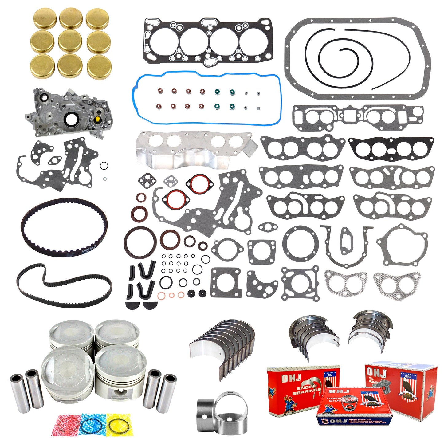 Master Engine Rebuild Kit 1985-1991 Hyundai,Mitsubishi 2.4L