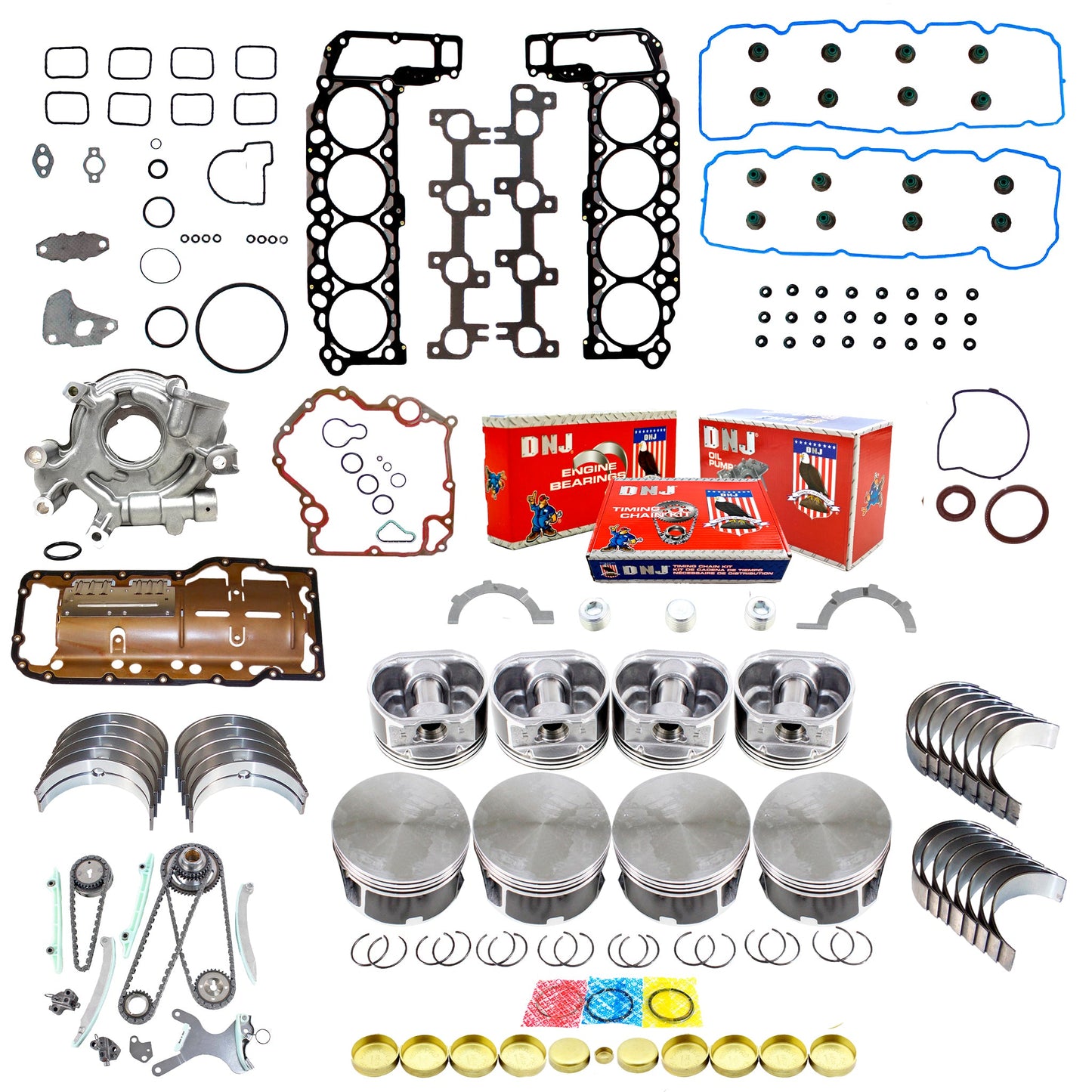Master Engine Rebuild Kit 2004-2007 Dodge, Jeep, Mitsubishi 4.7L V8