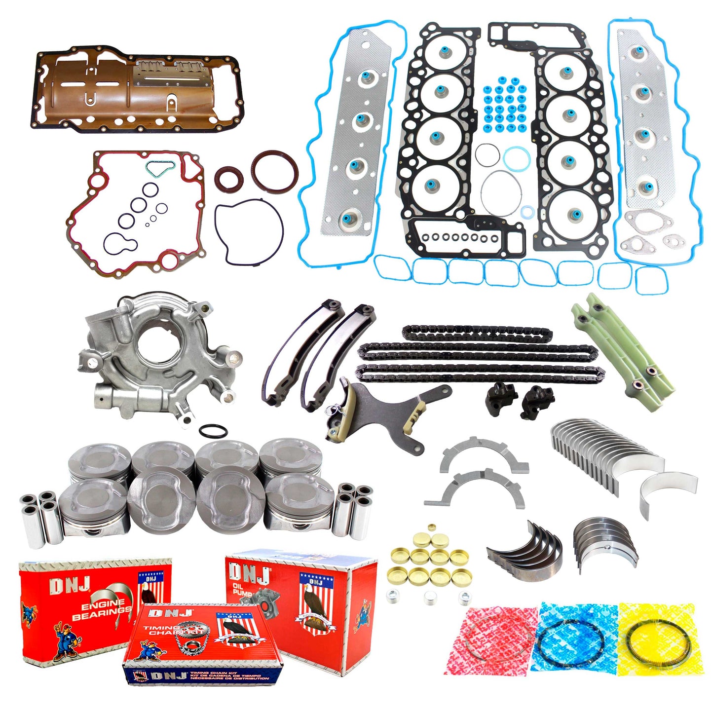Master Engine Rebuild Kit 2008-2013 Chrysler, Dodge, Jeep, Ram 4.7L V8