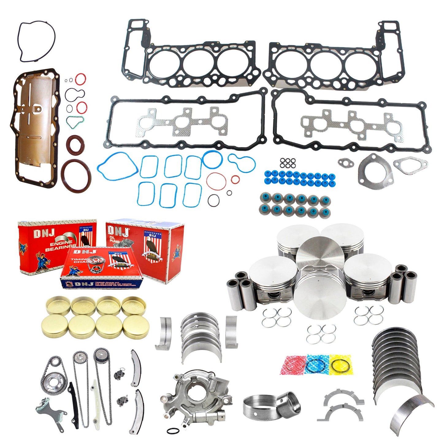 Master Engine Rebuild Kit 2004-2005 Dodge,Jeep 3.7L
