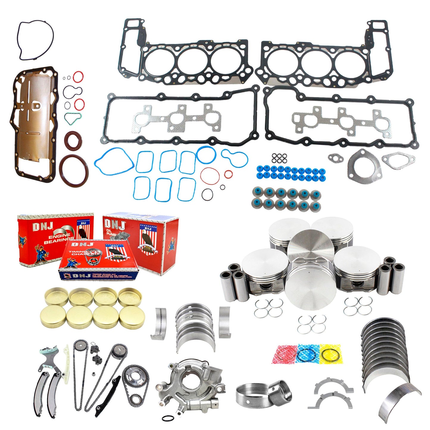Master Engine Rebuild Kit 2002-2003 Dodge,Jeep 3.7L