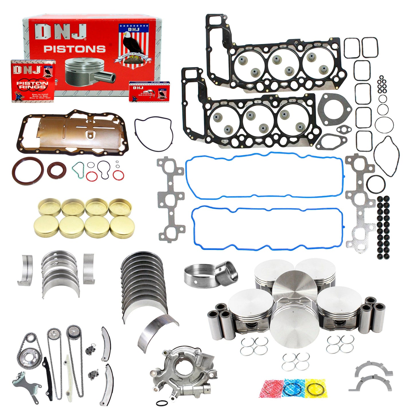 Master Engine Rebuild Kit 2005-2012 Dodge,Jeep,Mitsubishi,Ram 3.7L