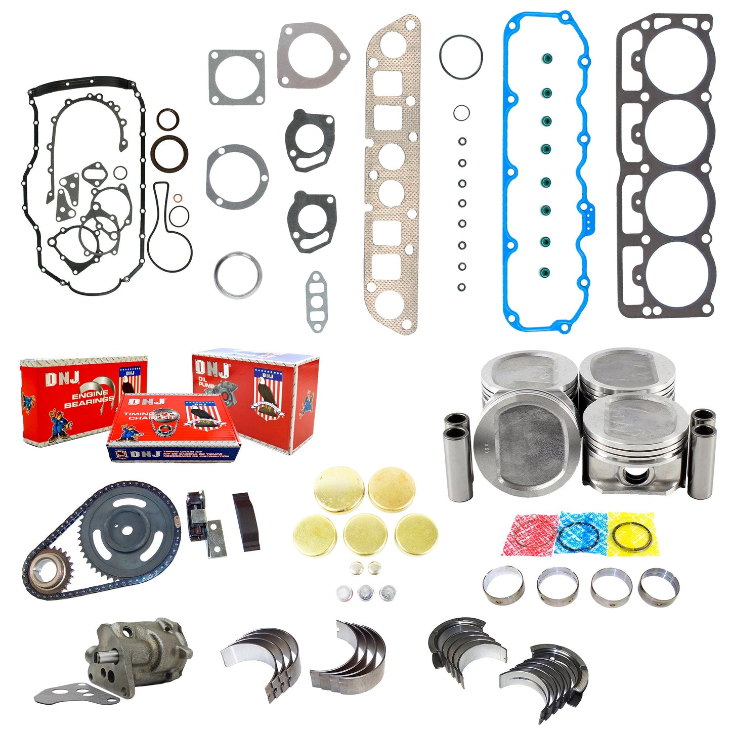 Master Engine Rebuild Kit 1997-2002 Dodge Dakota, Jeep Wrangler/Cherokee 2.5L