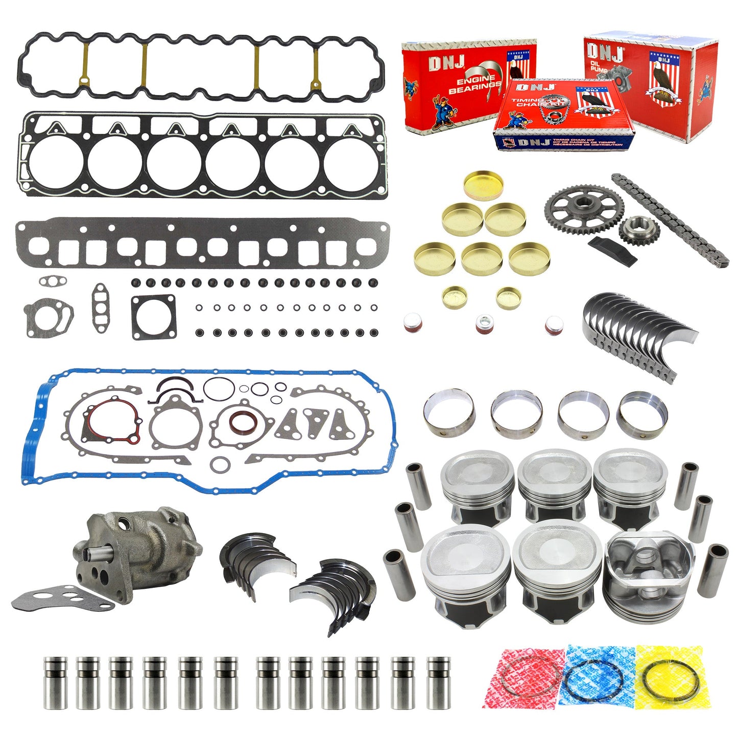 Master Engine Rebuild Kit 1999-2000 Jeep 4.0L L6