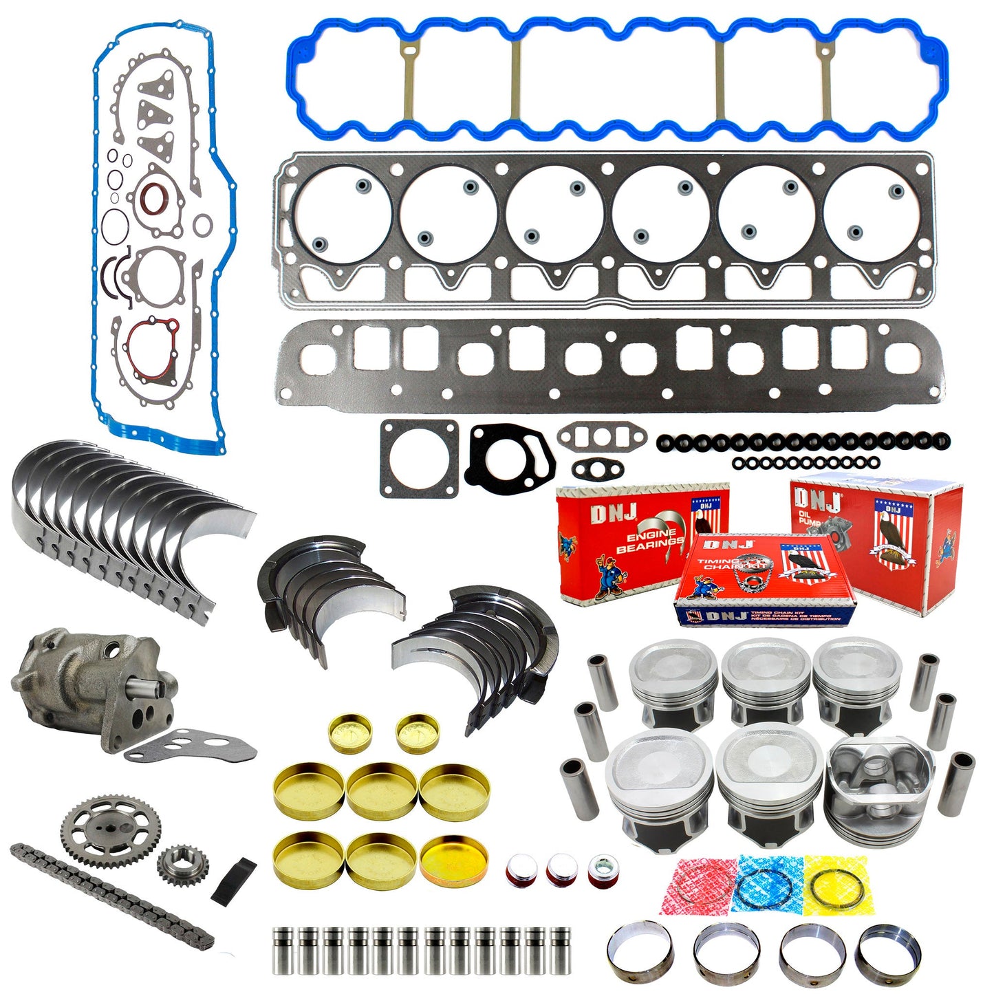 Master Engine Rebuild Kit 1996-1998 Jeep Wrangler, Cherokee, Grand Cherokee