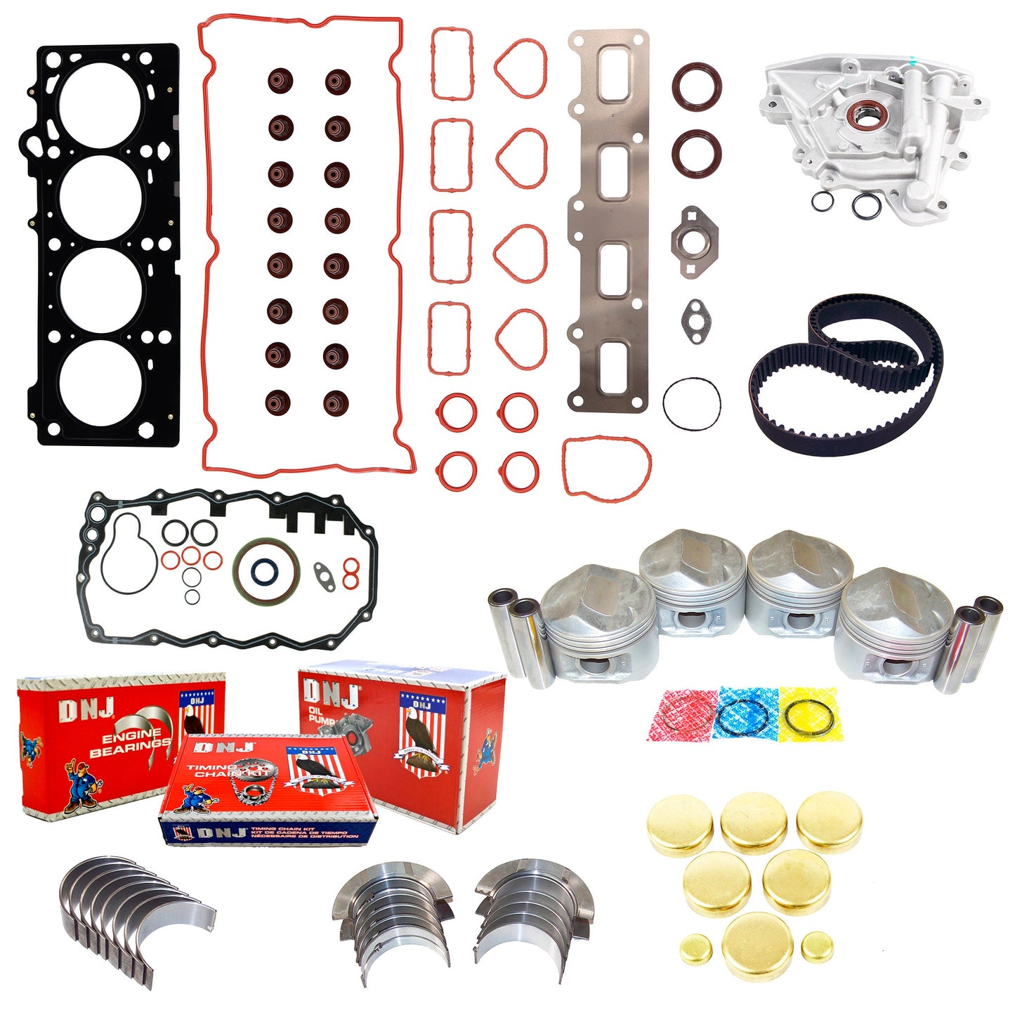 Master Engine Rebuild Kit 2003-2010 Chrysler 2.4L