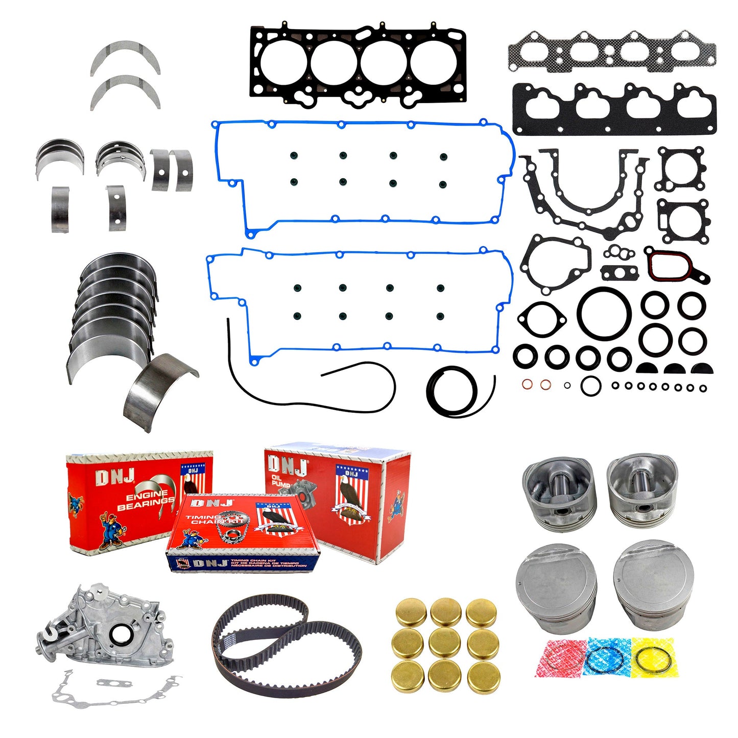 Master Engine Rebuild Kit 2001-2006 Hyundai 2.0L
