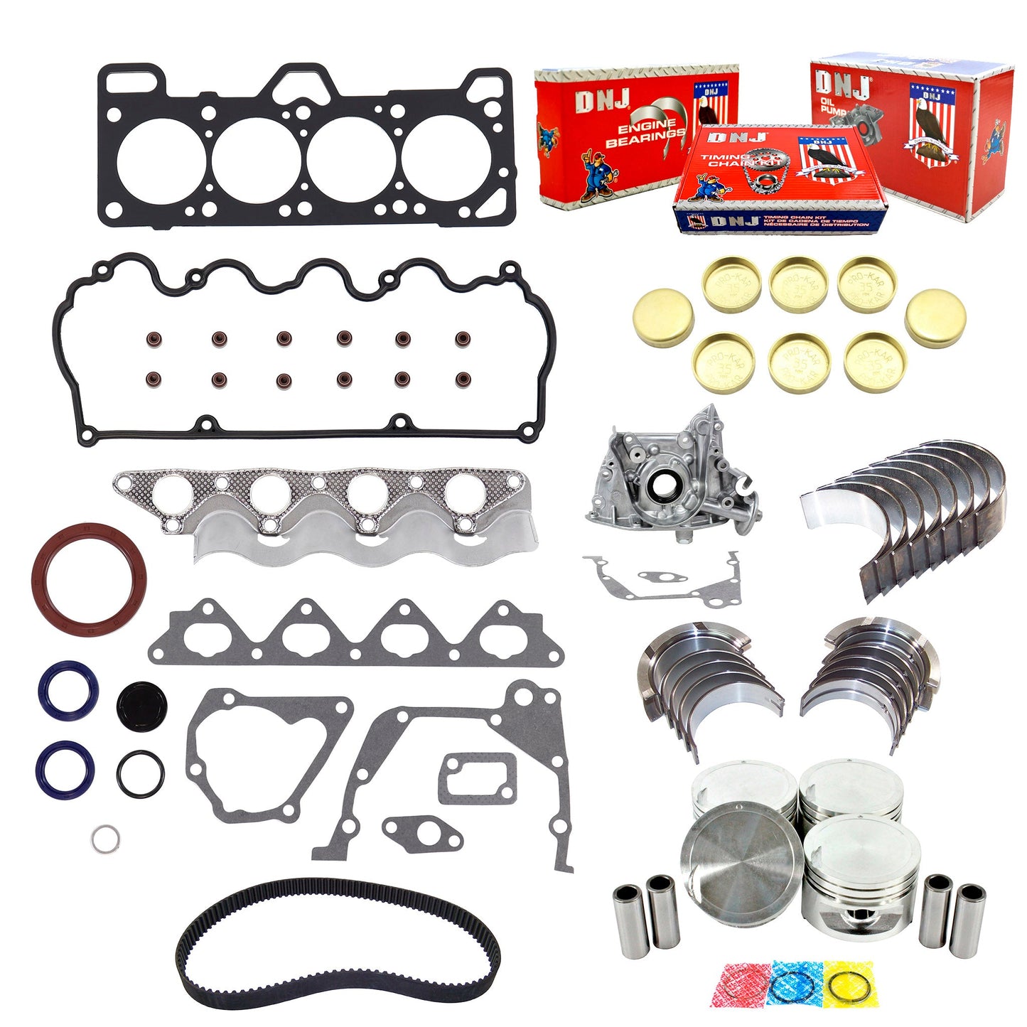 Master Engine Rebuild Kit 2000-2002 Hyundai 1.5L