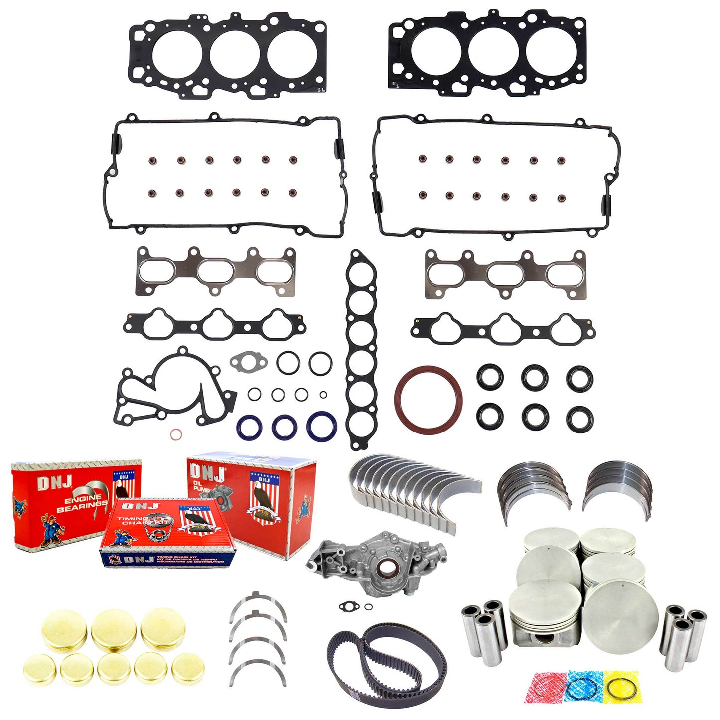 Master Engine Rebuild Kit 1999-2001 Hyundai,Kia 2.5L
