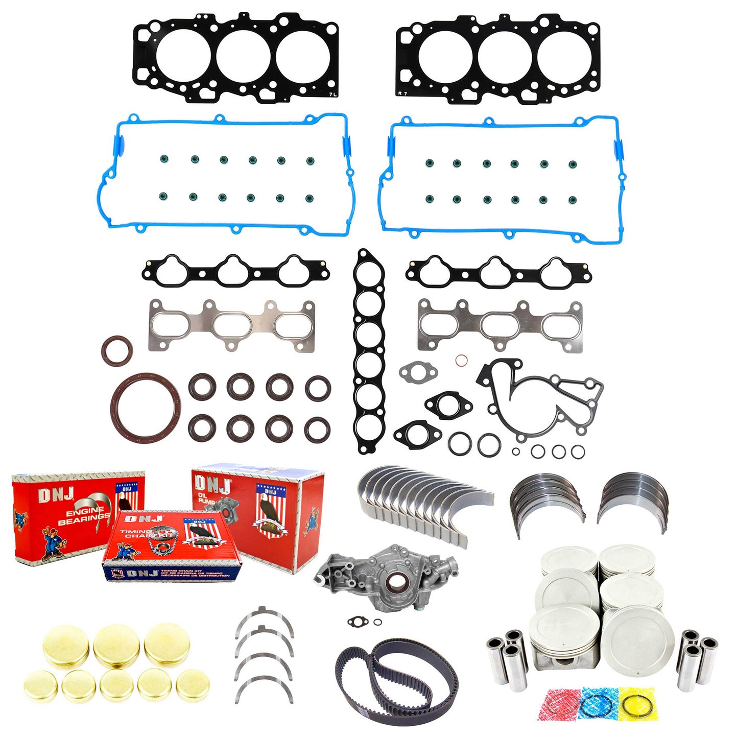 Master Engine Rebuild Kit 2001-2003 Hyundai,Kia 2.7L