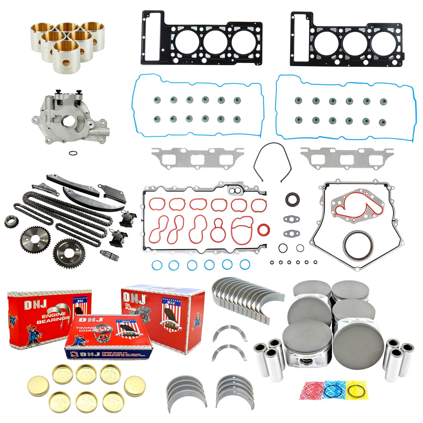 Master Engine Rebuild Kit 2001-2002 Chrysler,Dodge 2.7L