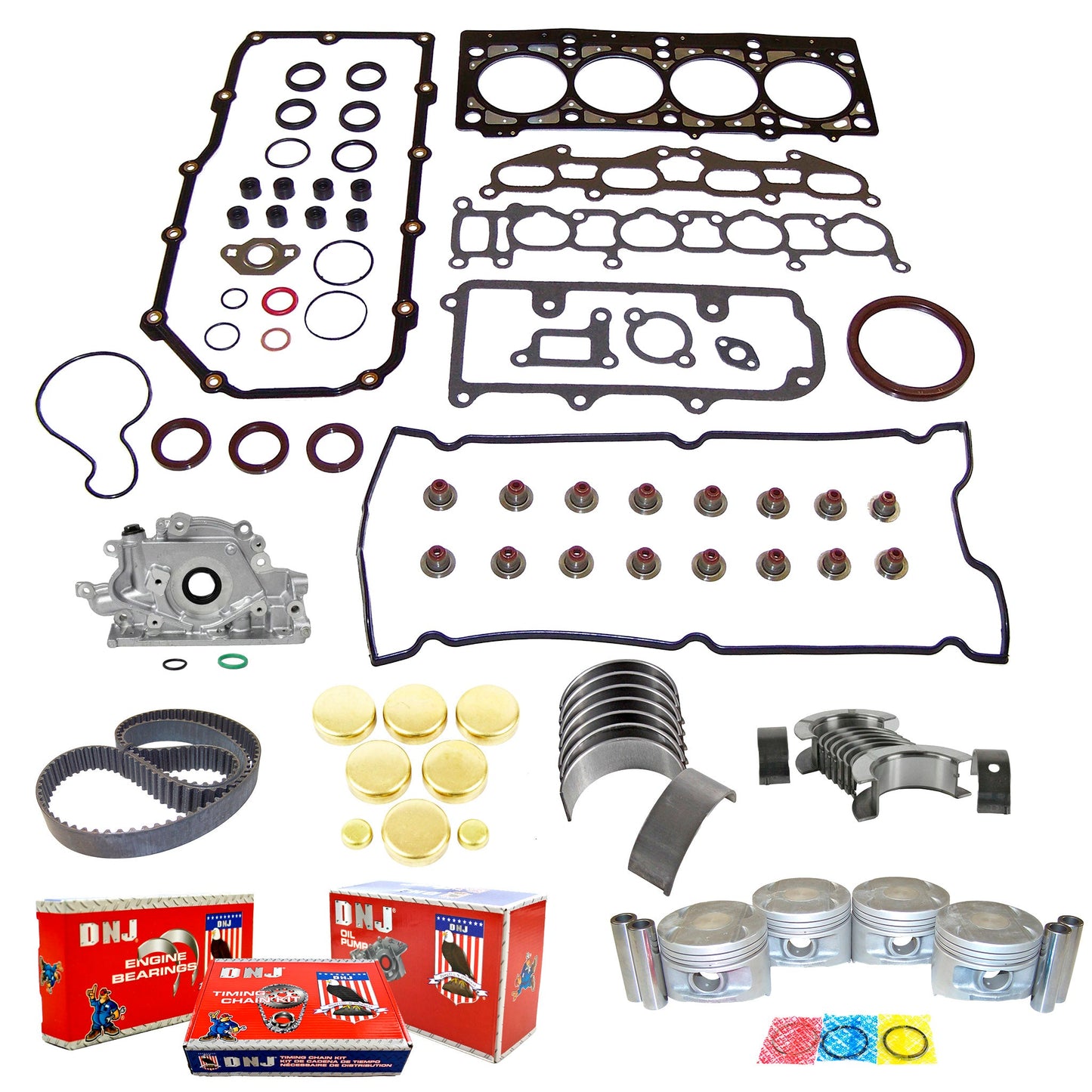 Master Engine Rebuild Kit 1995-1999 Chrysler,Dodge,Eagle,Mitsubishi,Plymouth 2.0L