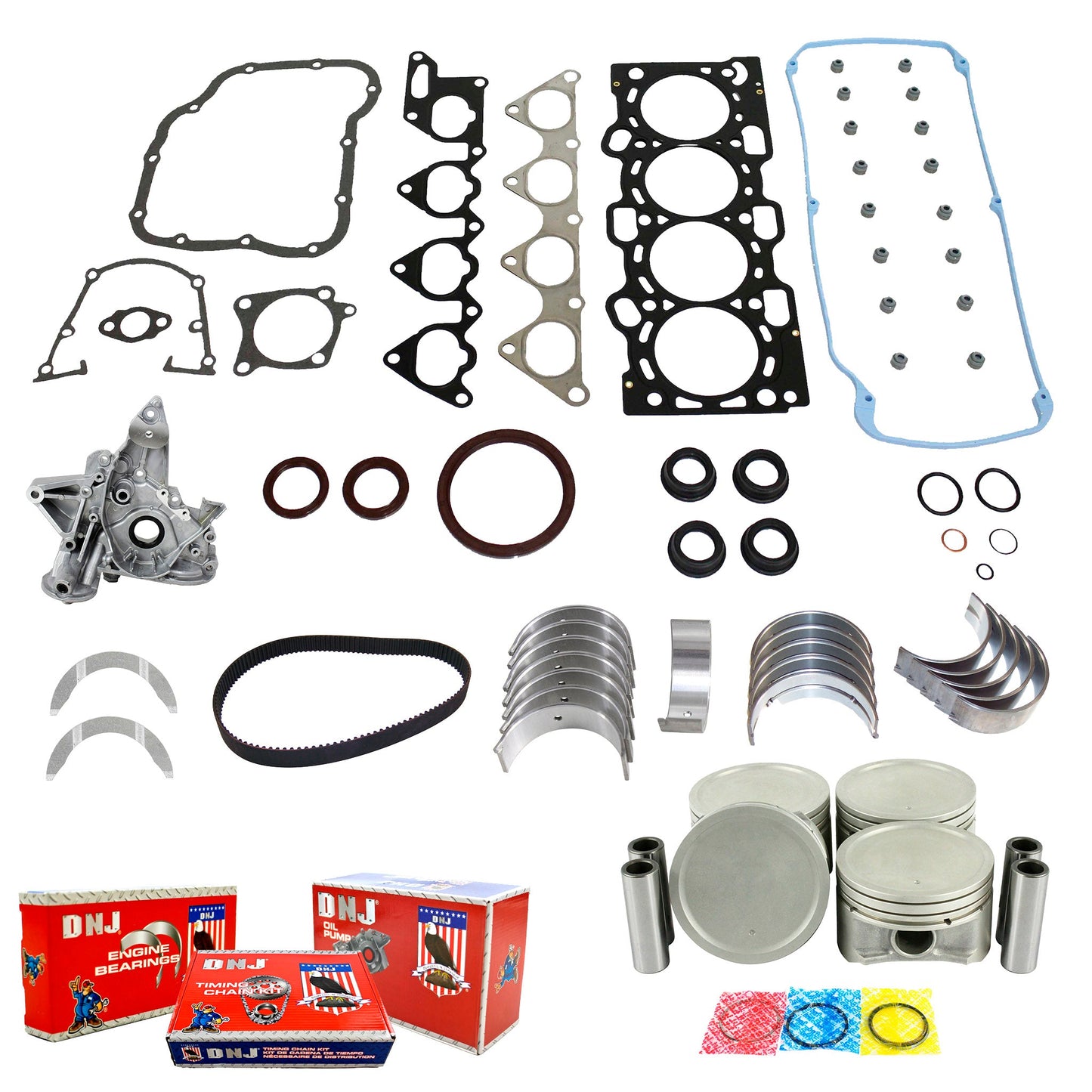 Master Engine Rebuild Kit 2002-2007 Mitsubishi 2.0L