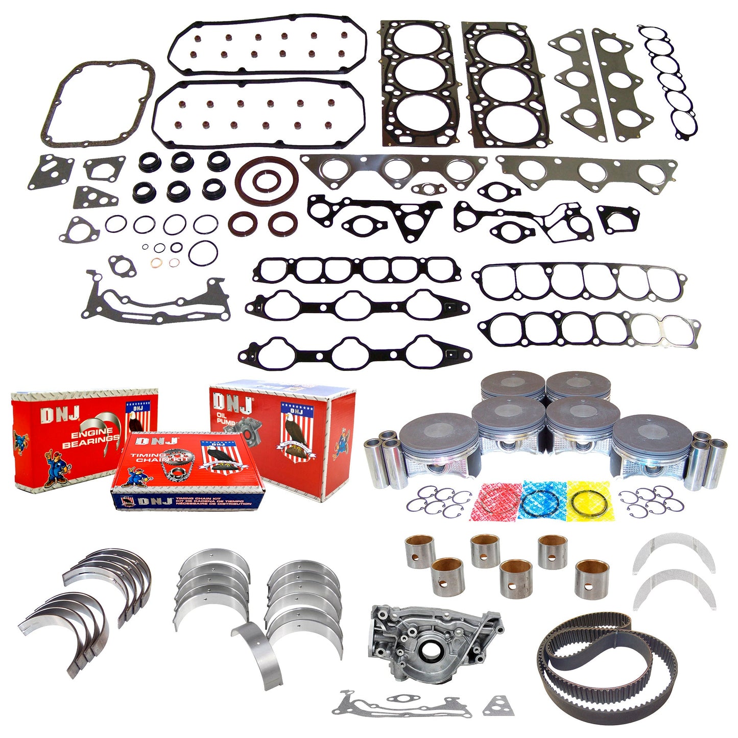 Master Engine Rebuild Kit 2004-2011 Mitsubishi 3.8L