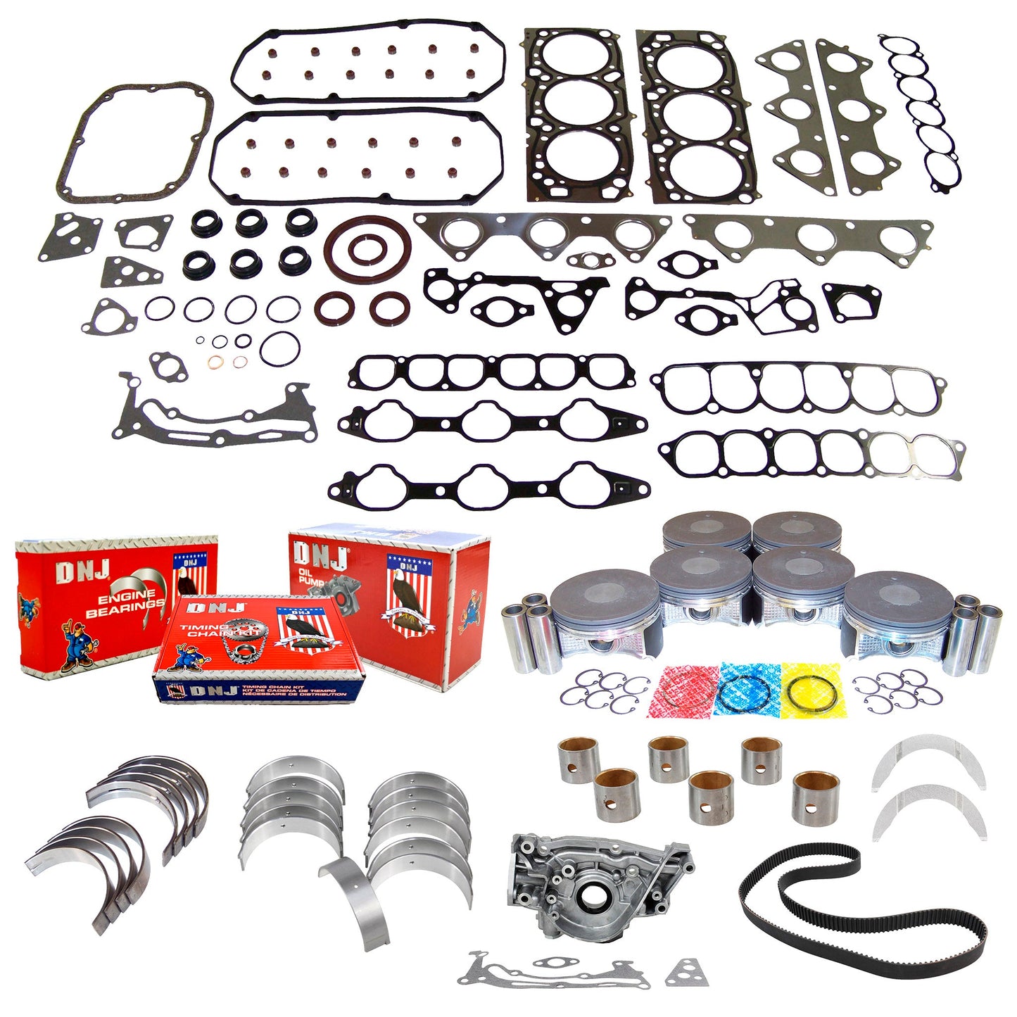 Master Engine Rebuild Kit 2003-2006 Mitsubishi 3.8L