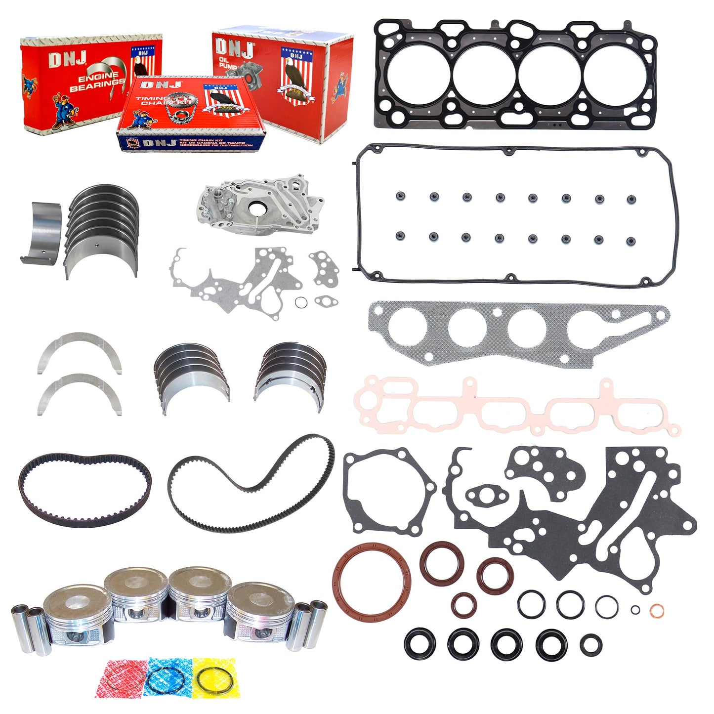 Master Engine Rebuild Kit 2004-2007 Mitsubishi 2.4L
