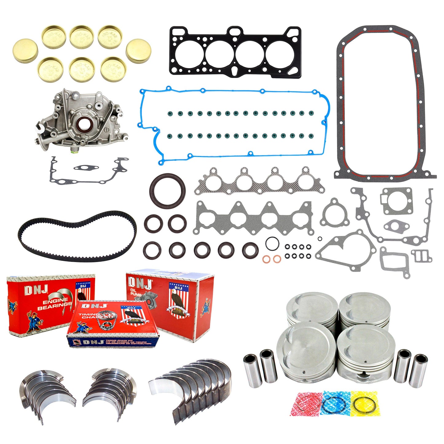 Master Engine Rebuild Kit 2006-2011 Hyundai,Kia 1.6L