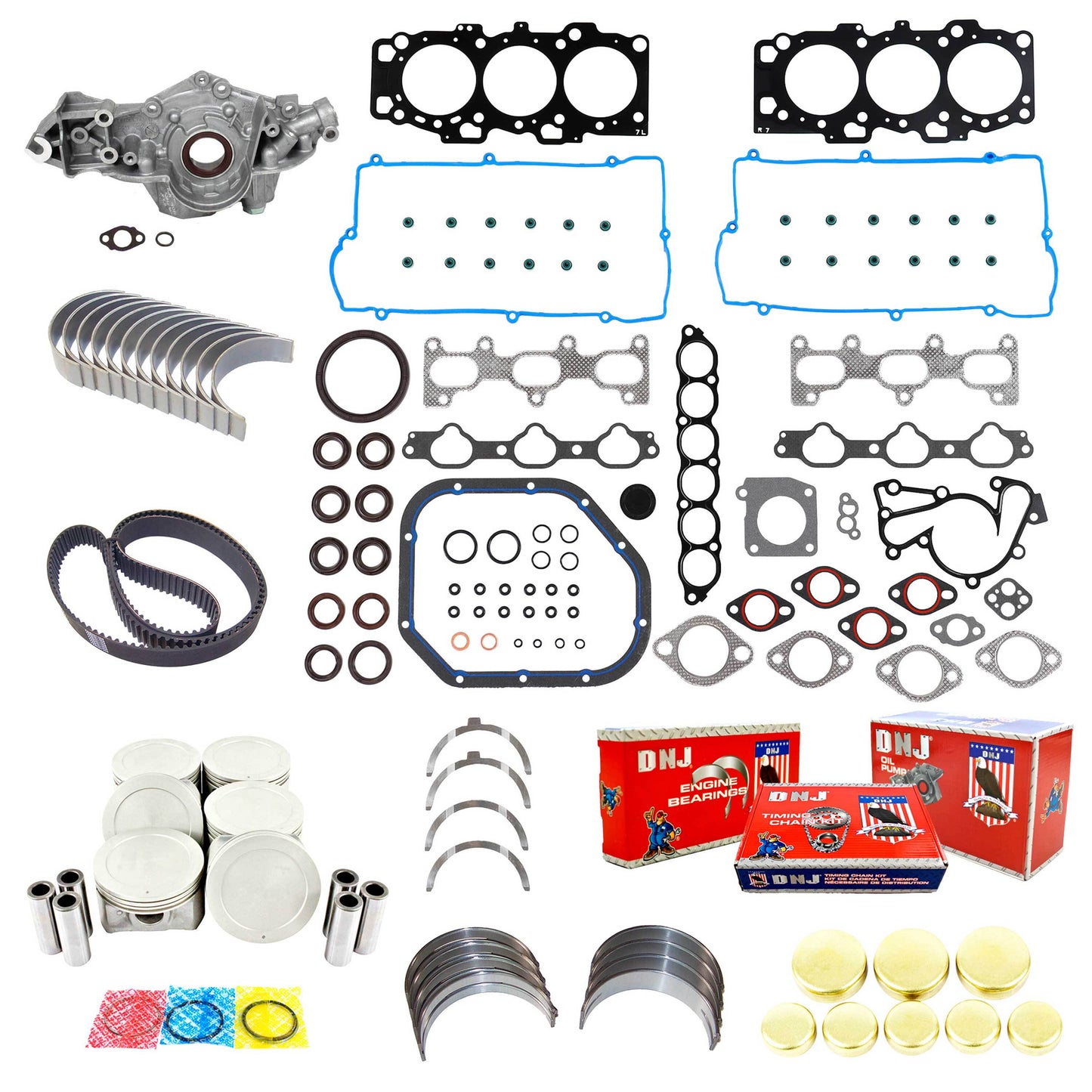 Master Engine Rebuild Kit 2003-2006 Hyundai,Kia 2.7L