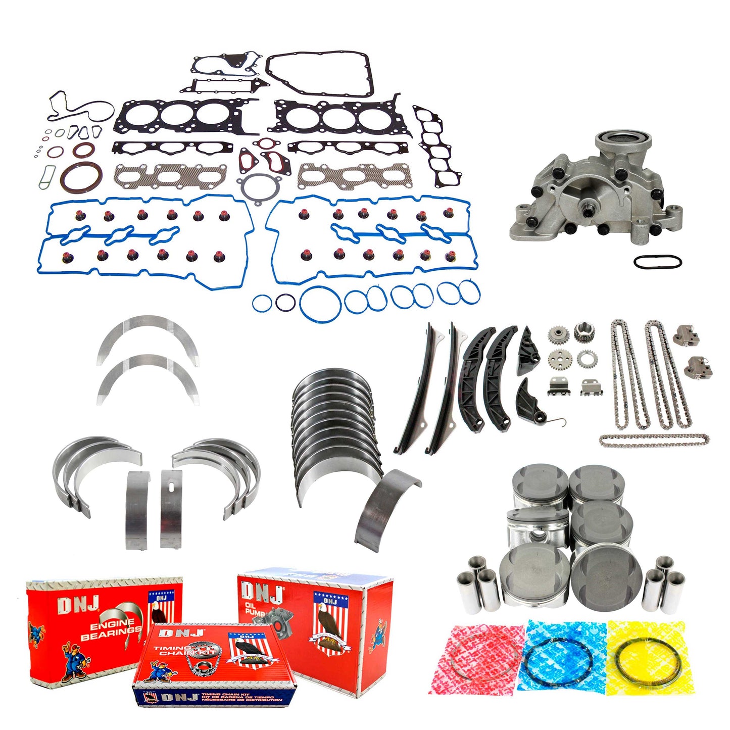 Master Engine Rebuild Kit 2006-2010 Hyundai 3.3L