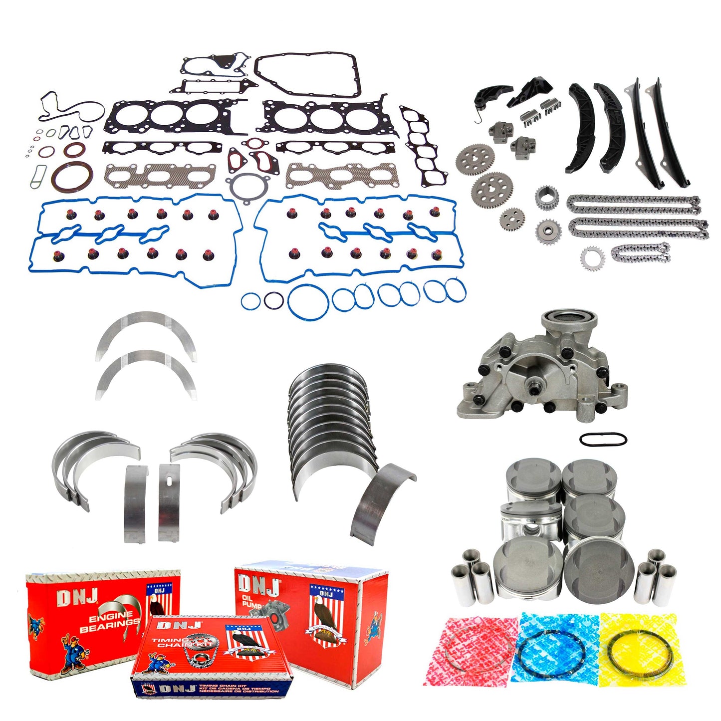 Master Engine Rebuild Kit 2006-2011 Hyundai,Kia 3.3L