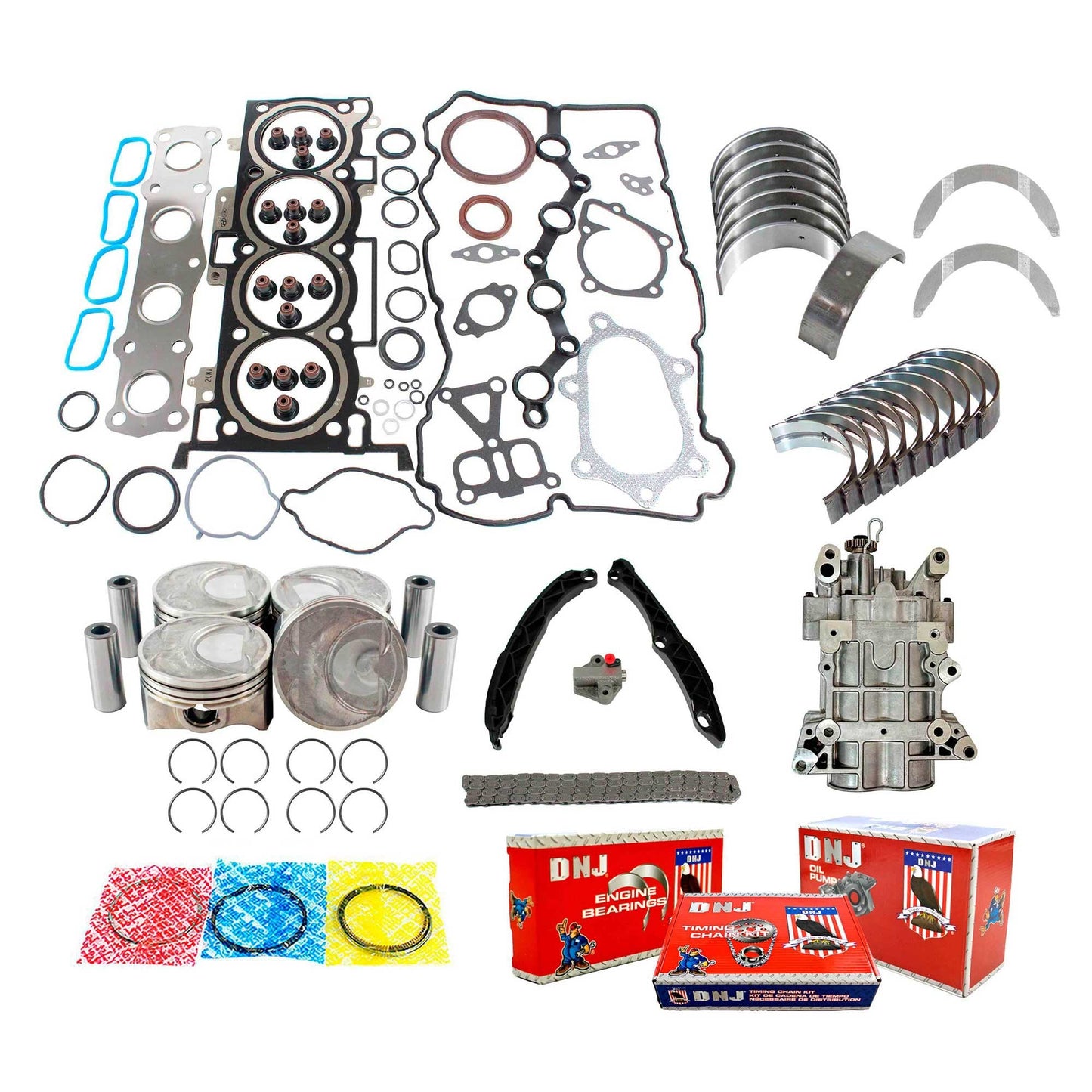 Master Engine Rebuild Kit 2012-2016 Hyundai 2.0L L4 122cid 16V DOHC Turbocharged