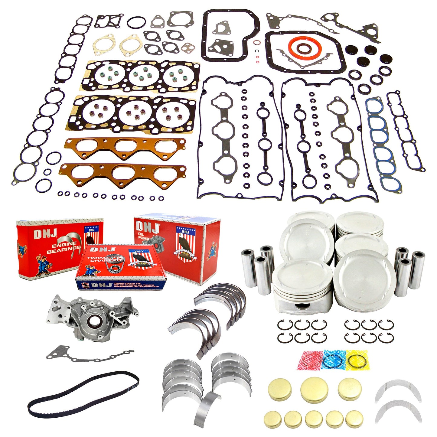 Master Engine Rebuild Kit 2002-2006 Kia 3.5L