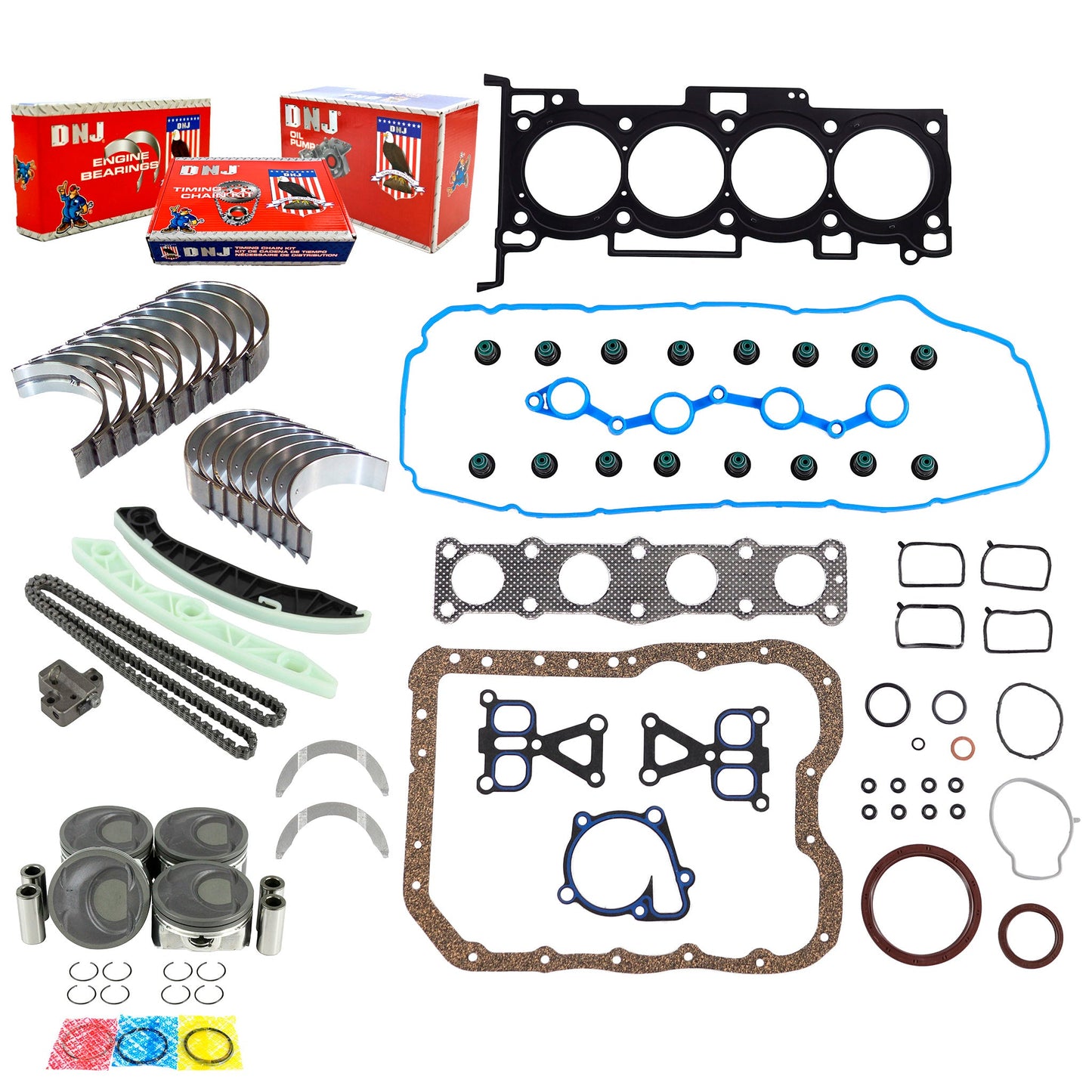 Master Engine Rebuild Kit 2011-2013 Kia 2.4L