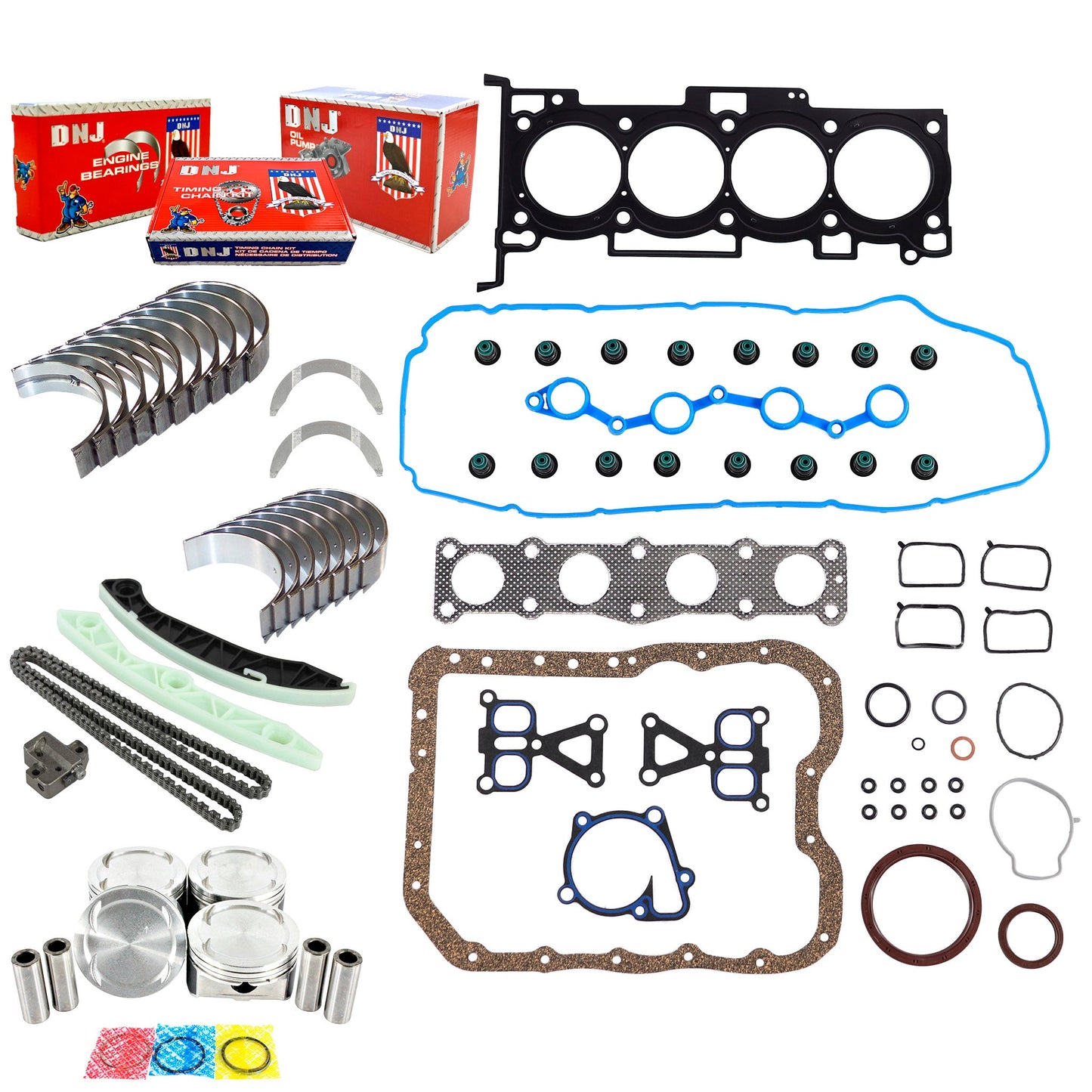 Master Engine Rebuild Kit 2009-2013 Hyundai,Kia 2.4L