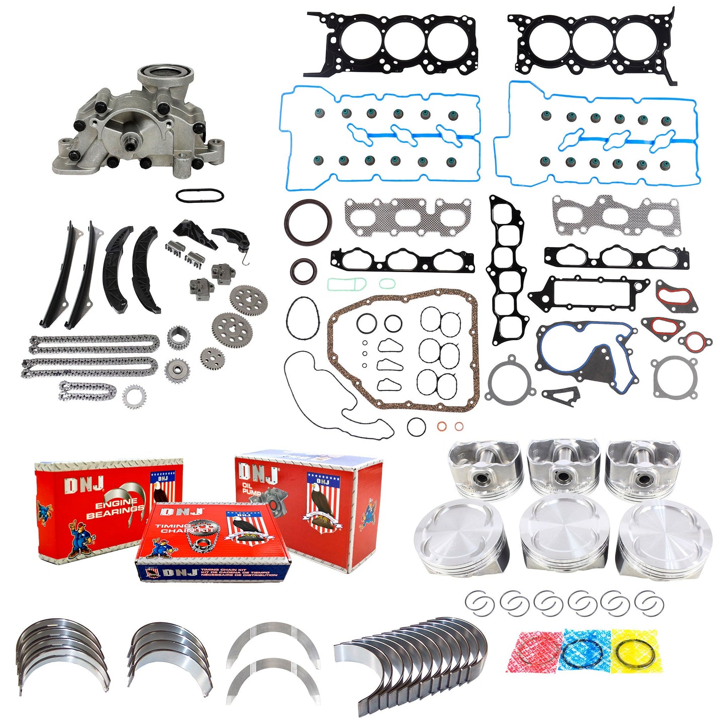 Master Engine Rebuild Kit 2007-2012 Hyundai,Kia 3.8L