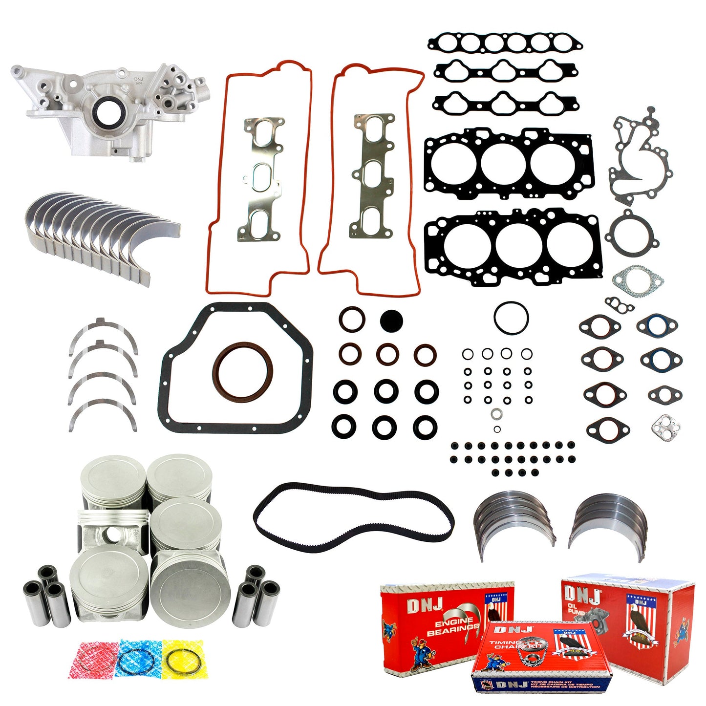 Master Engine Rebuild Kit 2006-2010 Hyundai,Kia 2.7L