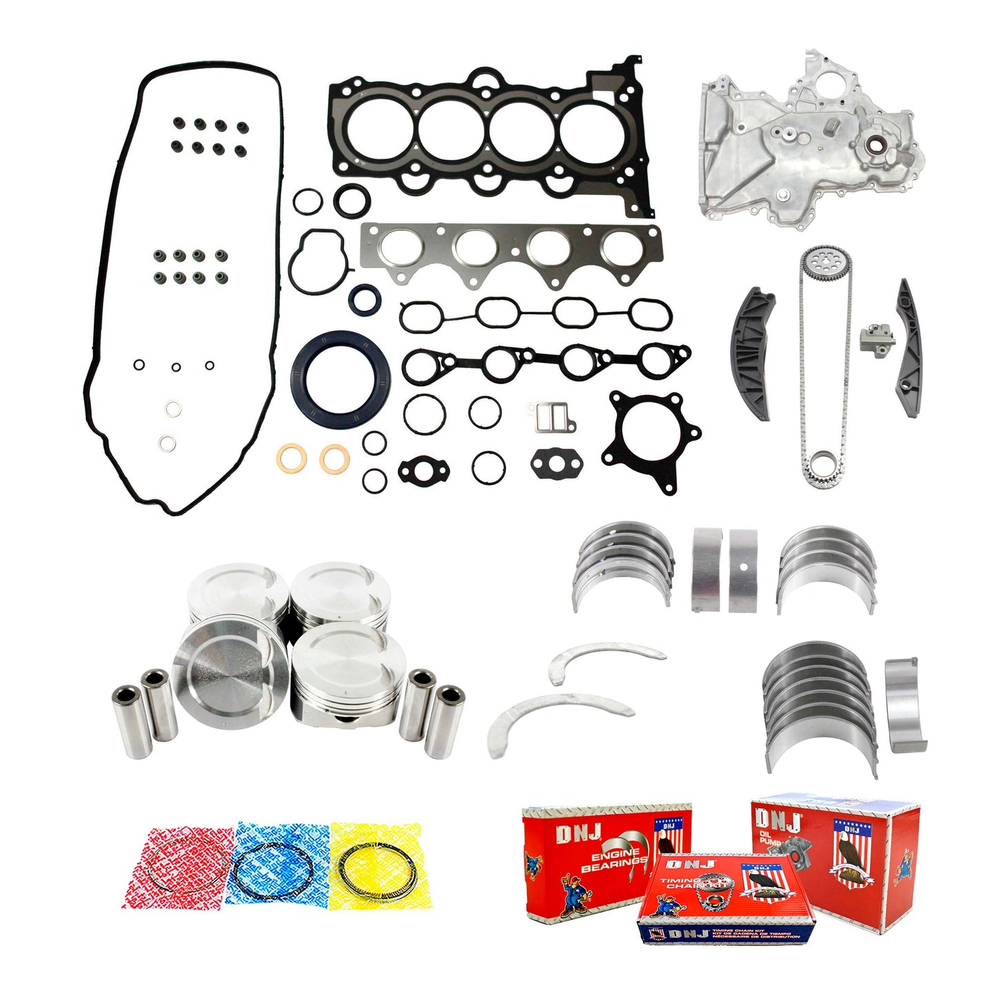 Master Engine Rebuild Kit 2010-2011 Kia 1.6L