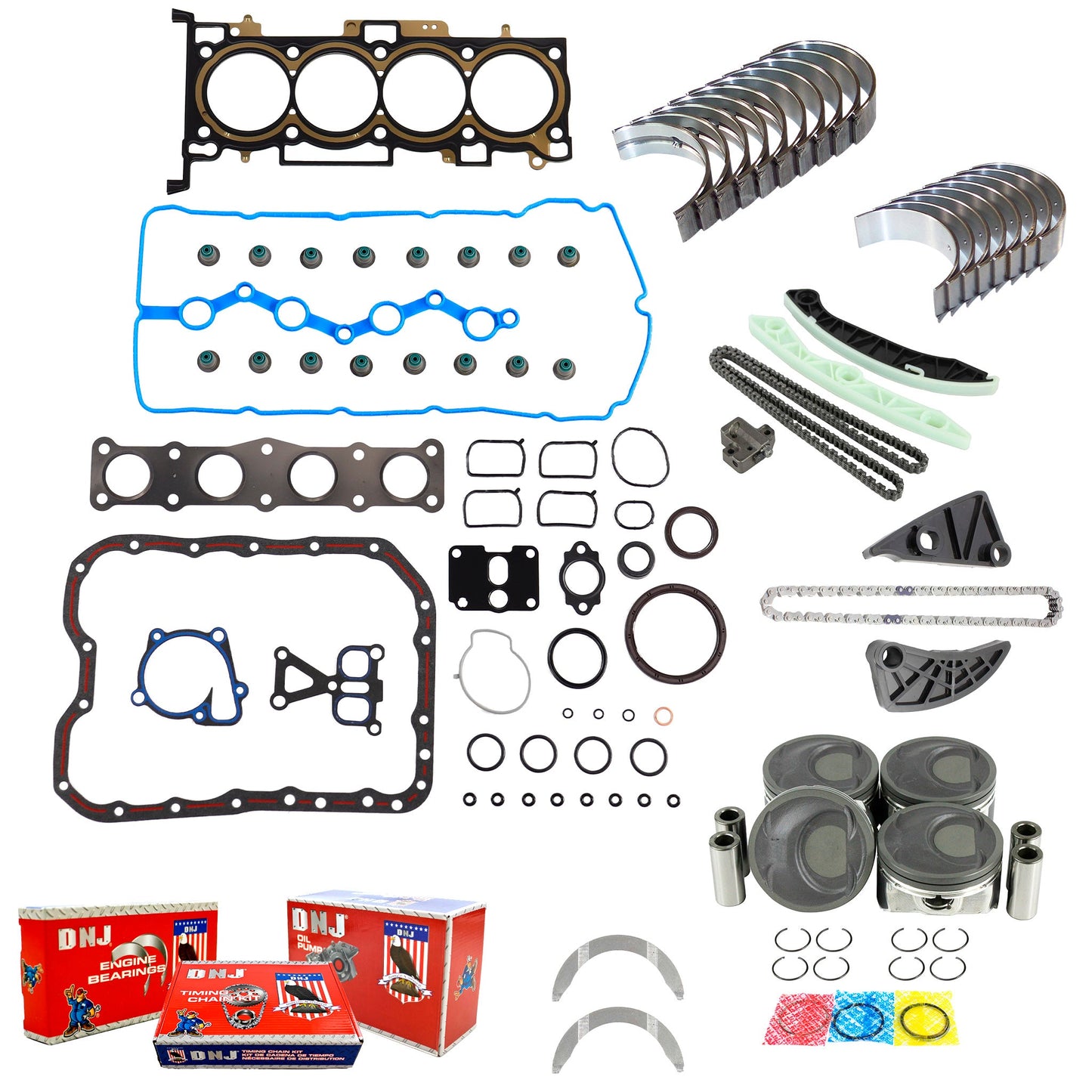 Master Engine Rebuild Kit 2010-2013 Hyundai,Kia 2.4L