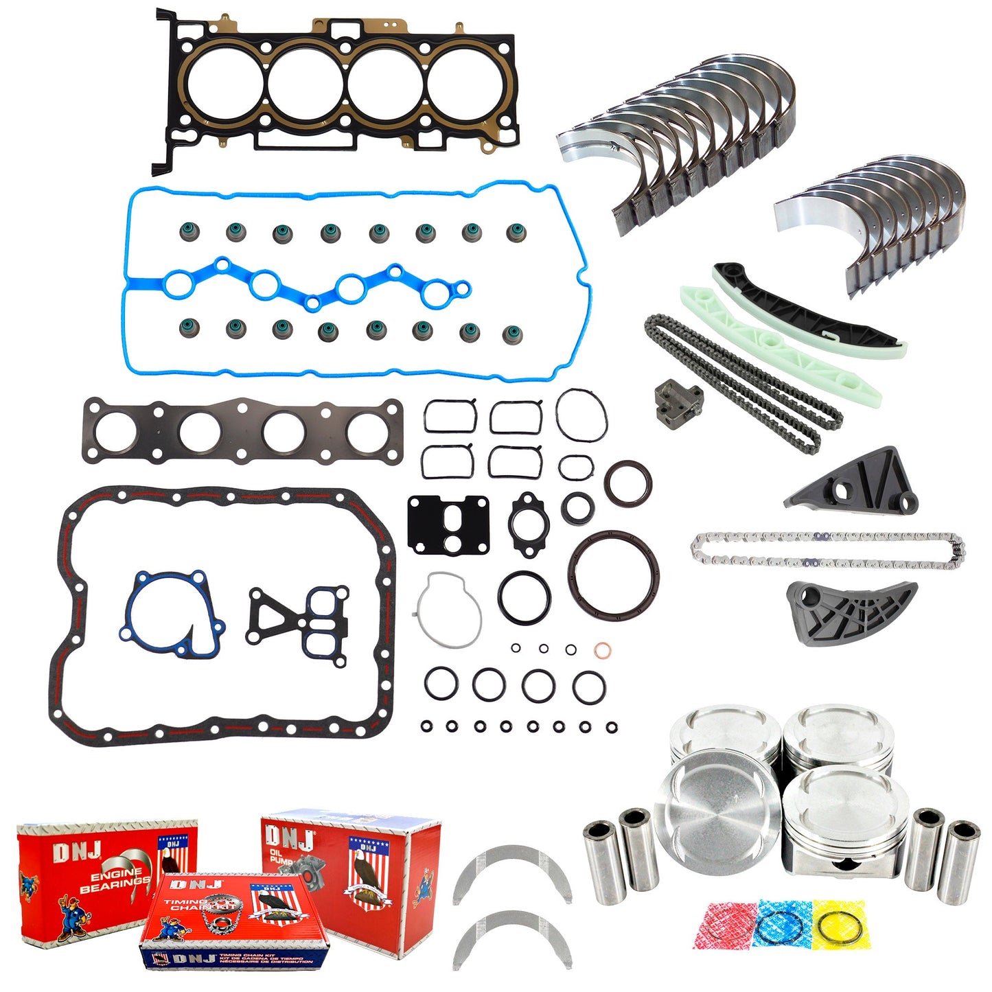 Master Engine Rebuild Kit 2010-2013 Hyundai,Kia 2.4L