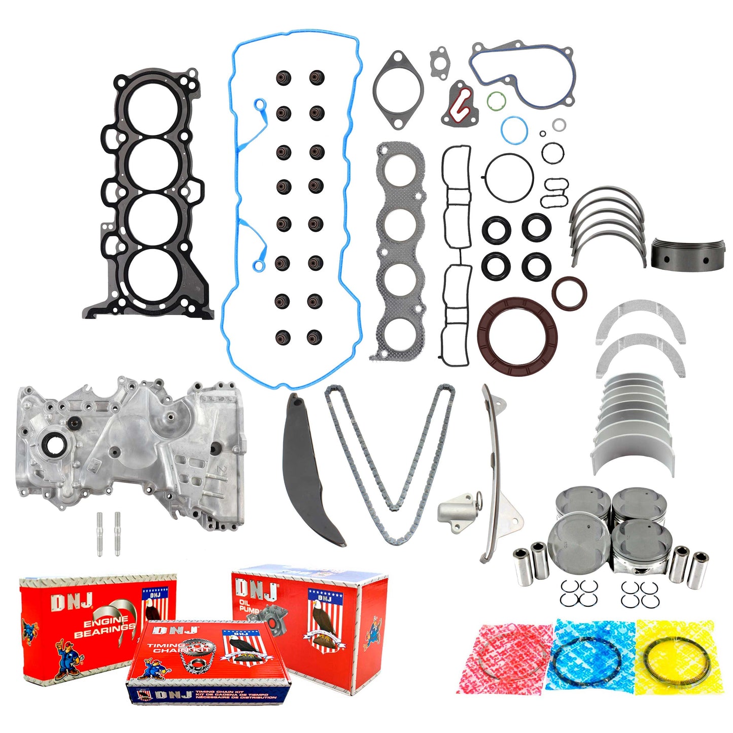 Master Engine Rebuild Kit 2011-2013 Hyundai Elantra 1.8L
