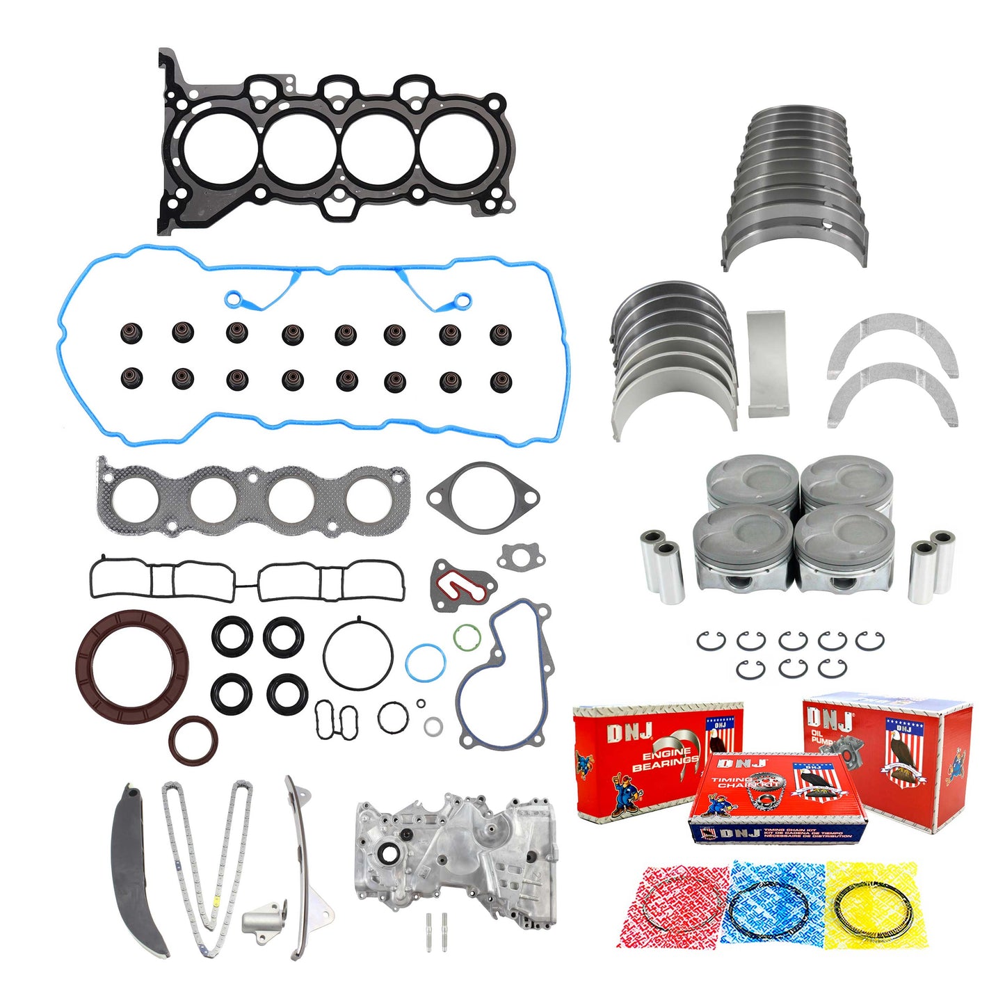 Master Engine Rebuild Kit 2014-2017 Hyundai 2.0L