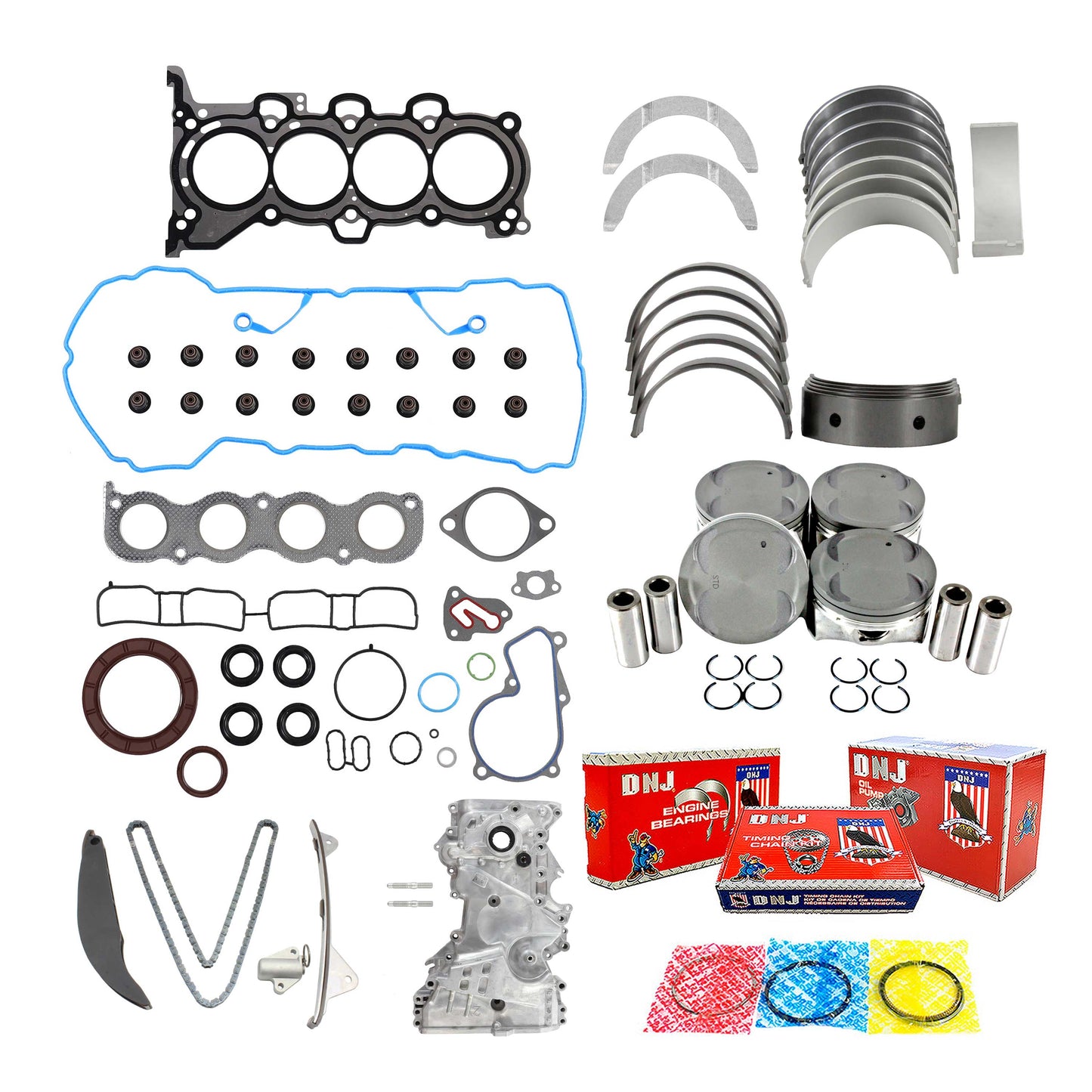 Master Engine Rebuild Kit 2011-2014 Hyundai Elantra, Kia Forte 1.8L