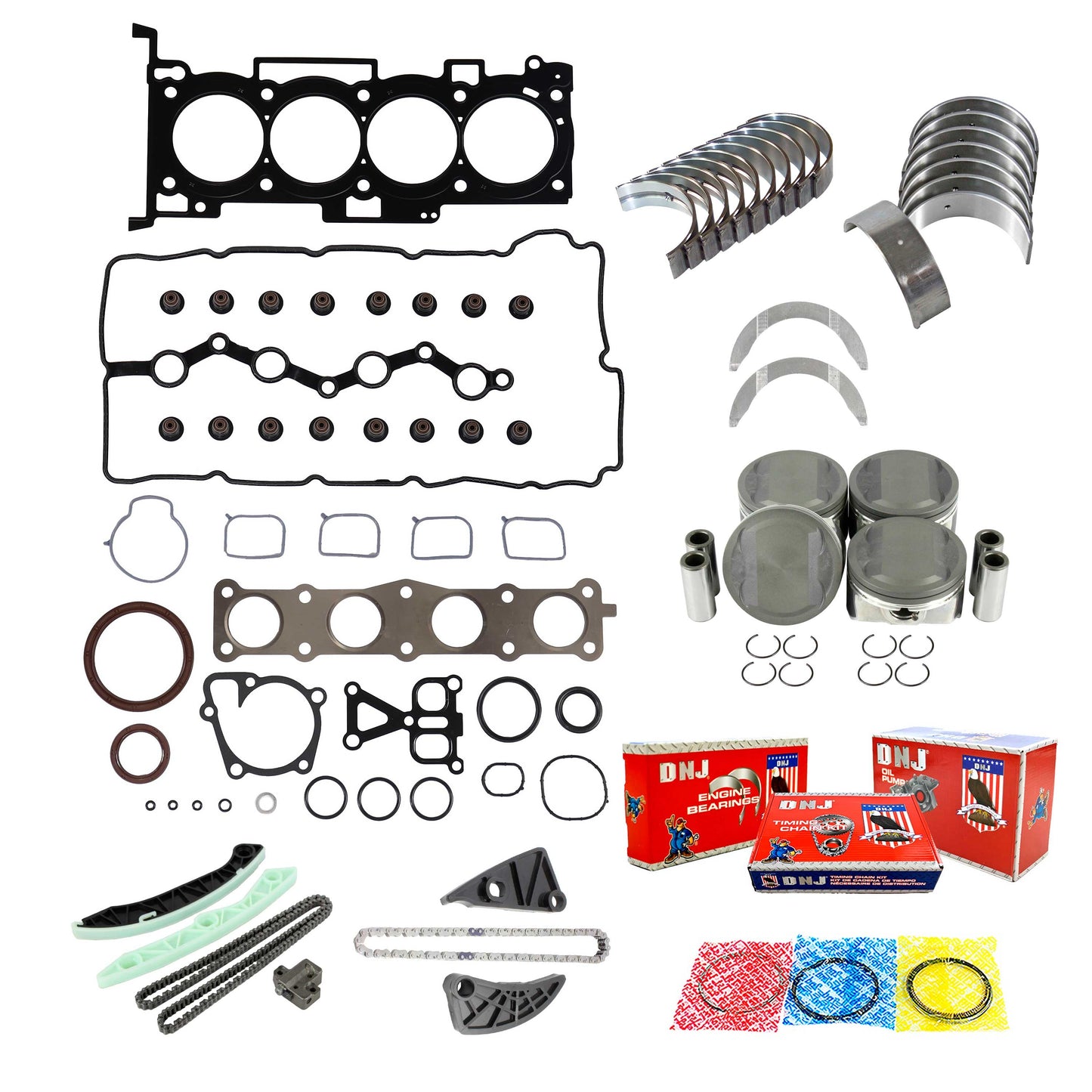 Master Engine Rebuild Kit 2011-2015 Hyundai,Kia 2.4L