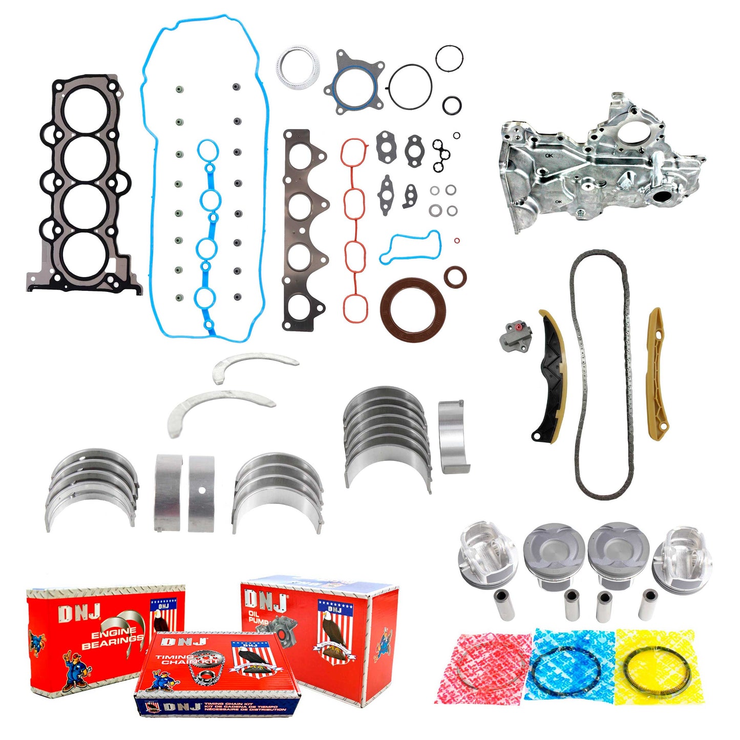Master Engine Rebuild Kit 2012-2019 Hyundai, Kia 1.6L L4