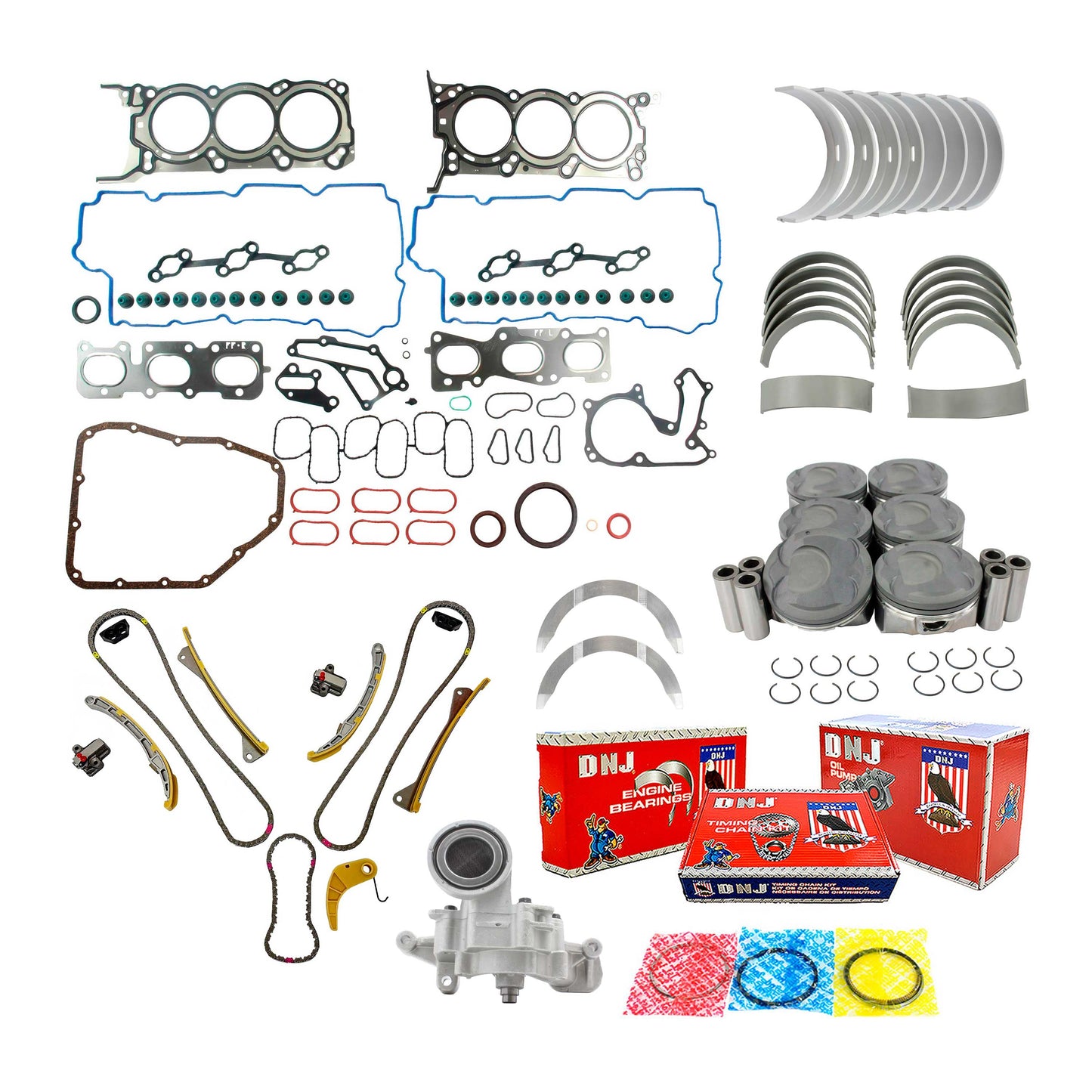 Master Engine Rebuild Kit 2015-2016 Hyundai 3.3L