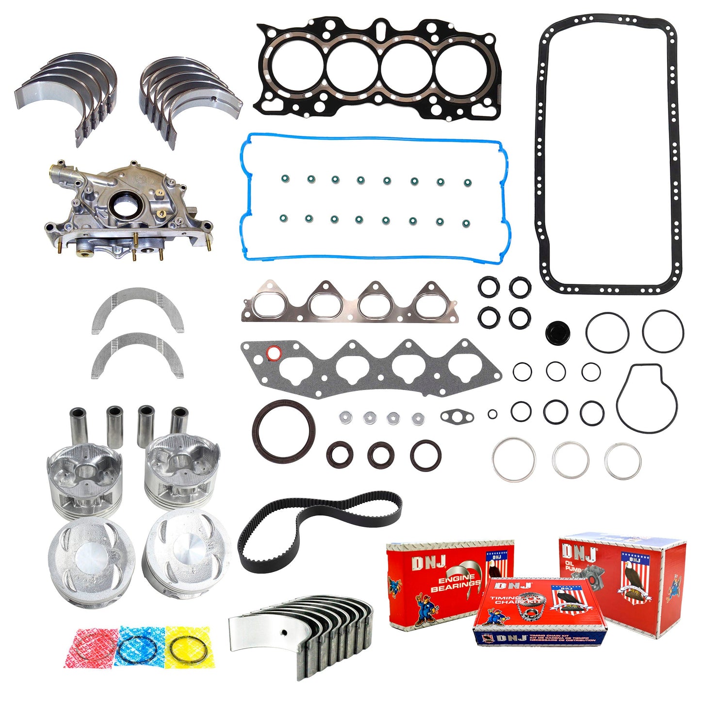 Master Engine Rebuild Kit 1997-1998 Honda 2.0L